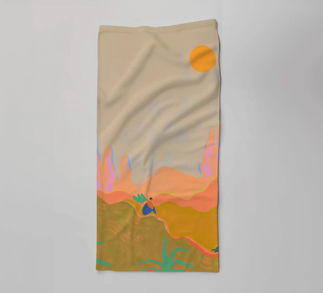 Wide open Spaces towel by Arty Guava
