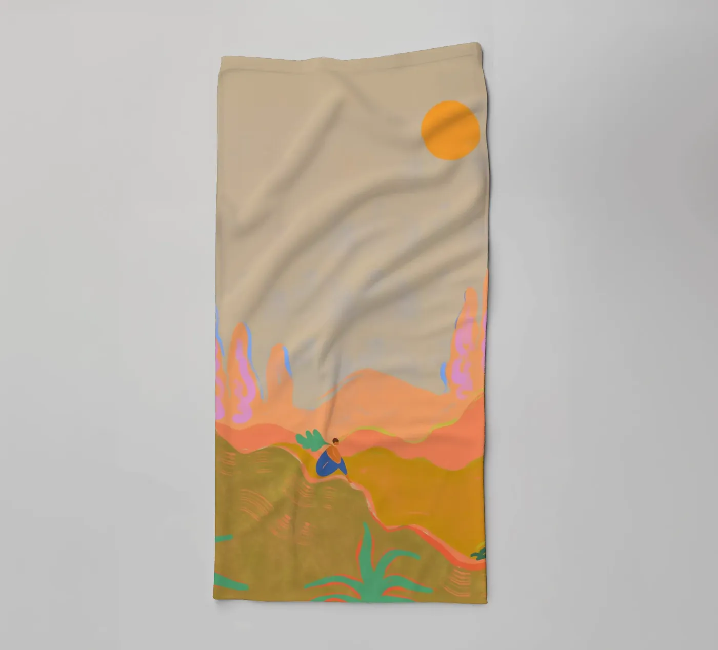 Wide Open Spaces serviette de bain de Arty Guava