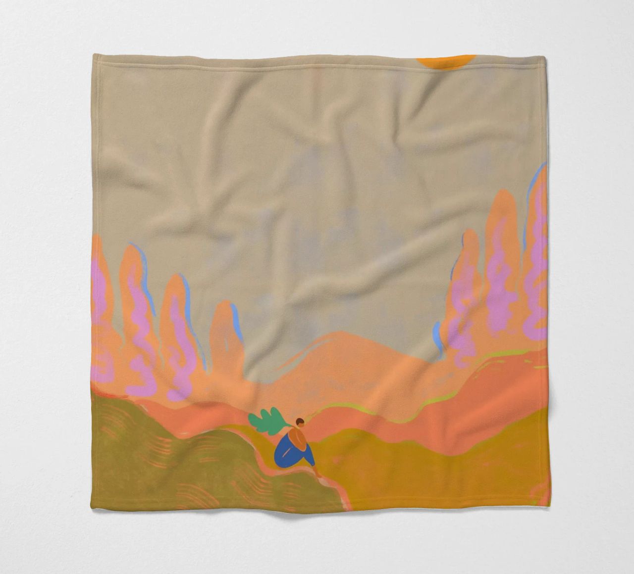 Wide open Spaces fleece blanket by Arty Guava