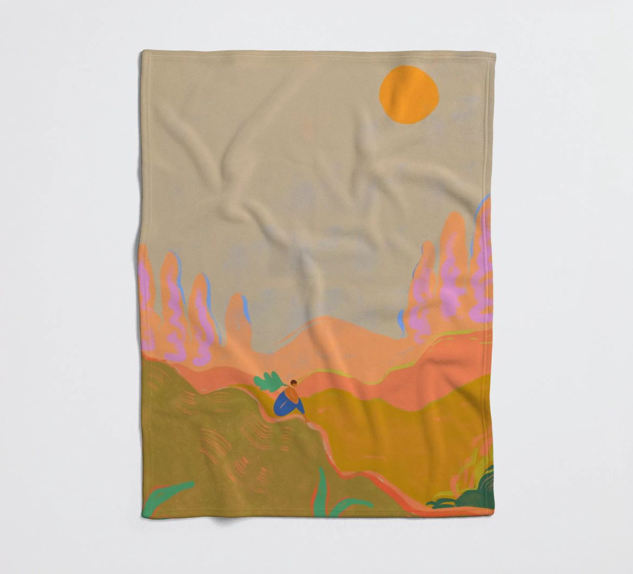 Wide open Spaces fleece blanket by Arty Guava