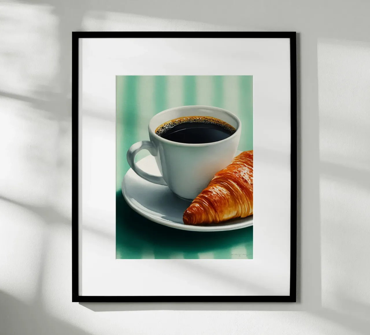 Caffè e croissant del mattino carta hahnemühle da Spice & Style