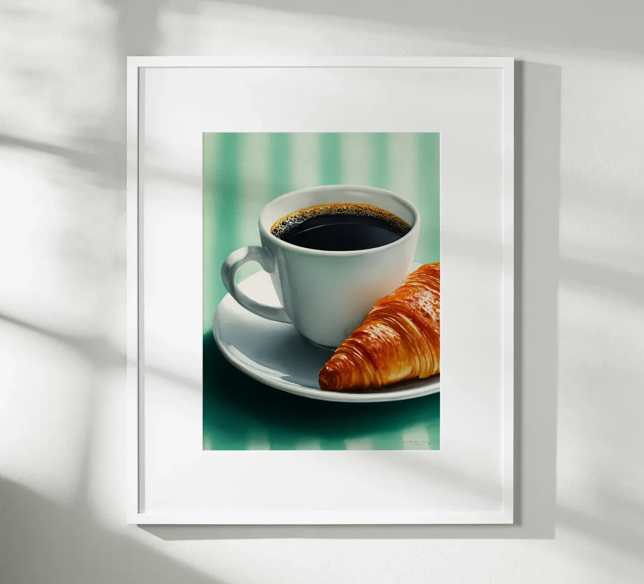 Caffè e croissant del mattino carta hahnemühle da Spice & Style