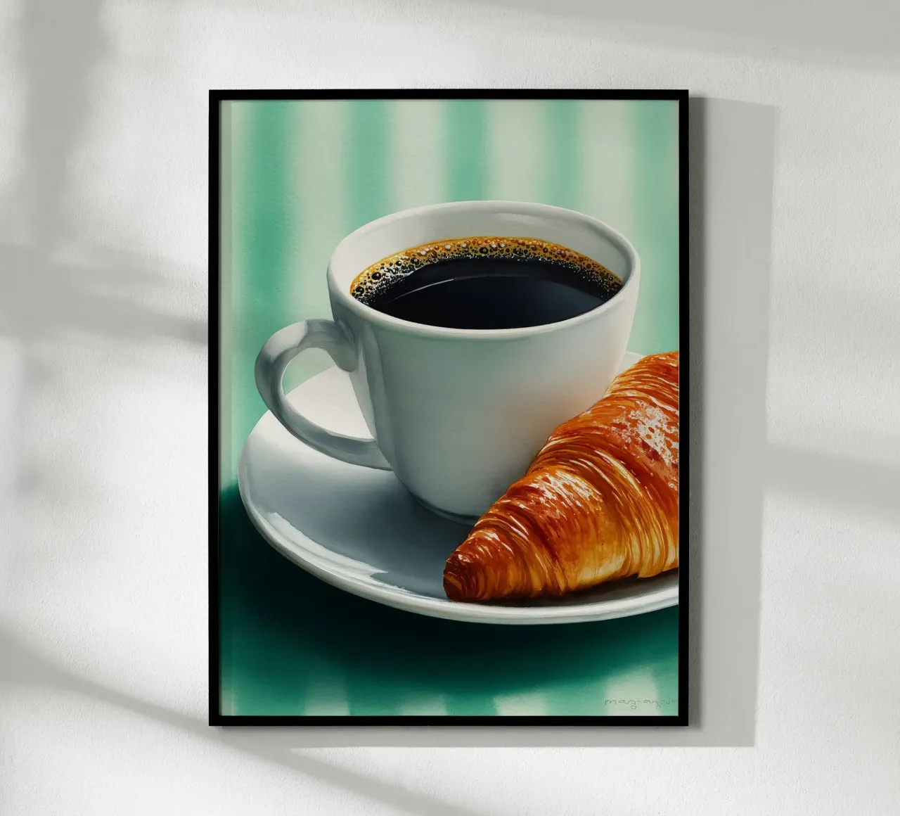 Caffè e croissant del mattino carta hahnemühle da Spice & Style