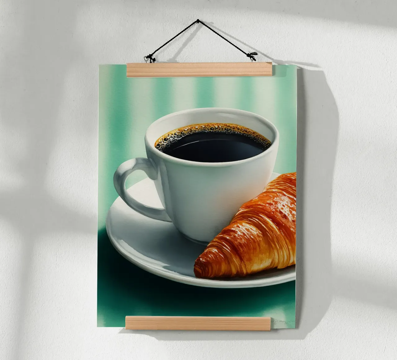 Caffè e croissant del mattino carta hahnemühle da Spice & Style