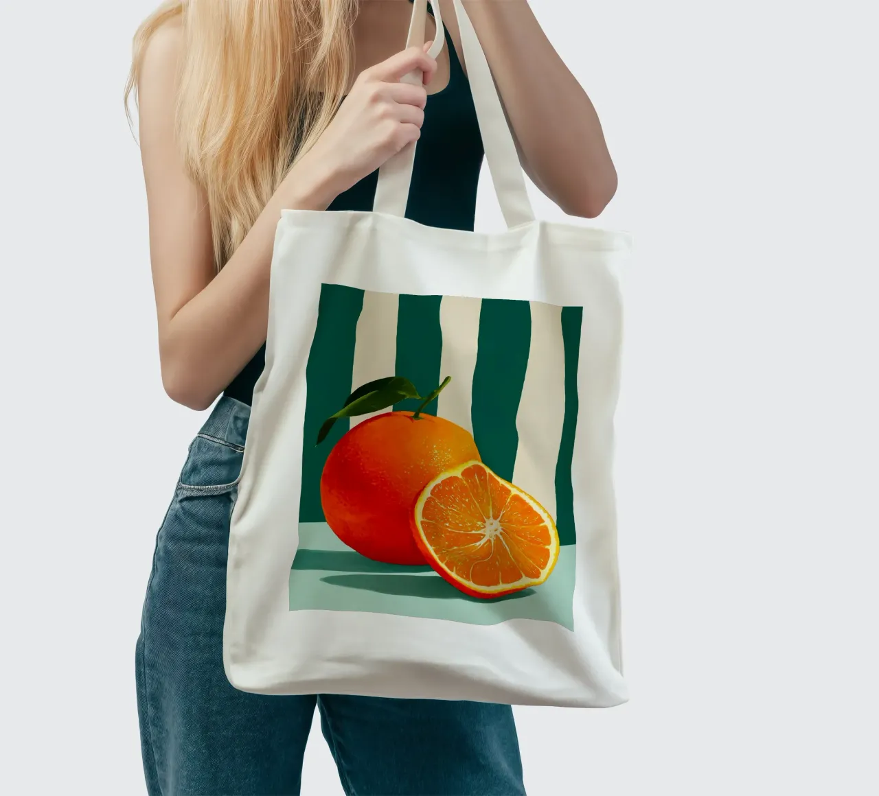 Arance fresche e succose borsa in juta da Spice & Style