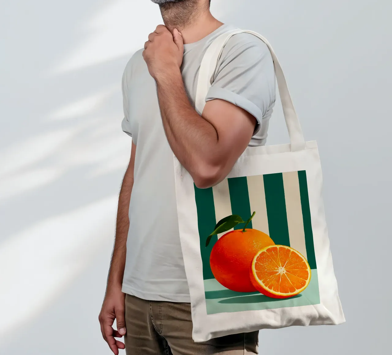 Arance fresche e succose borsa in juta da Spice & Style