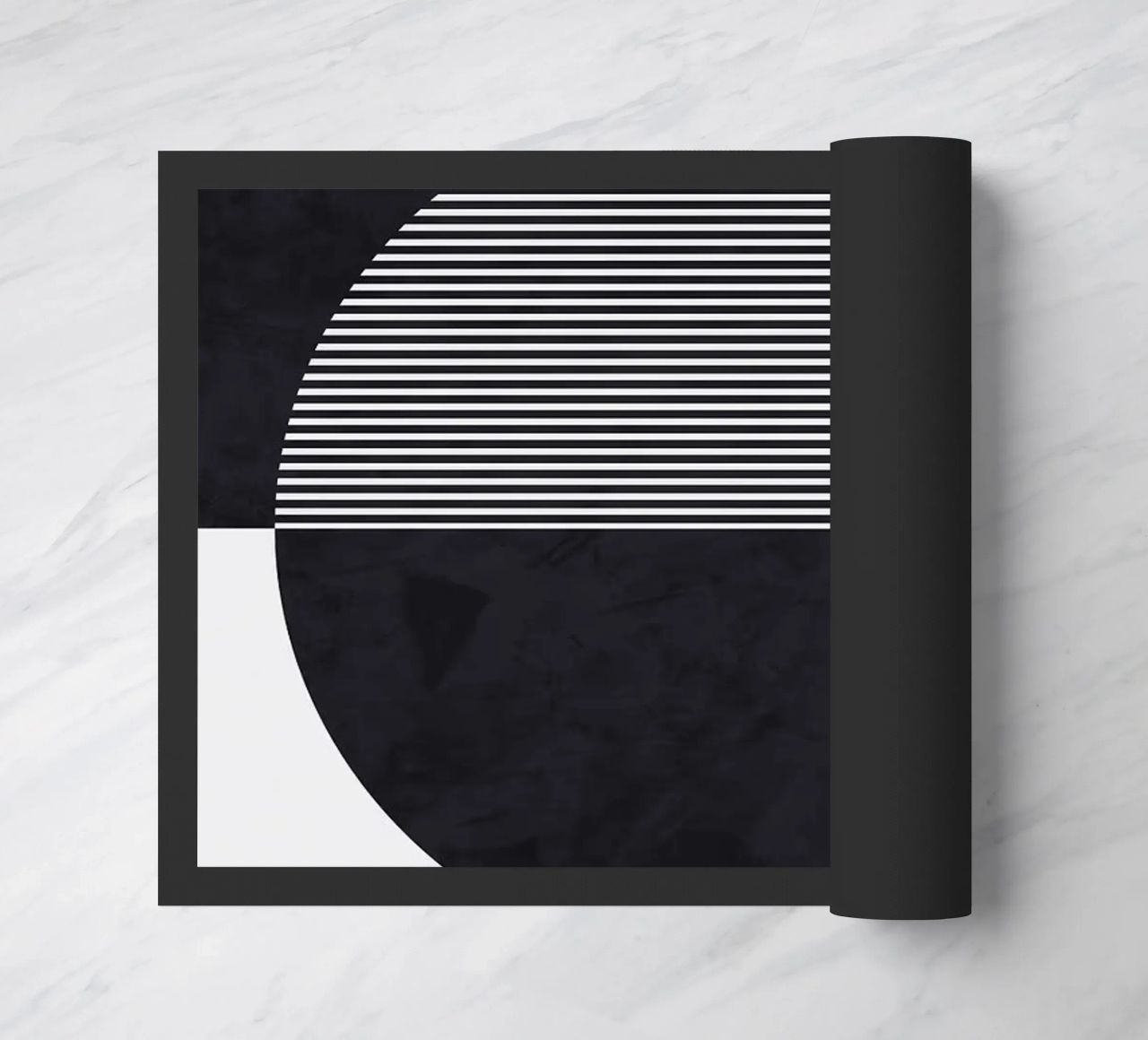 linee circolari linee orizzontali zerbino da Matthew W Smith