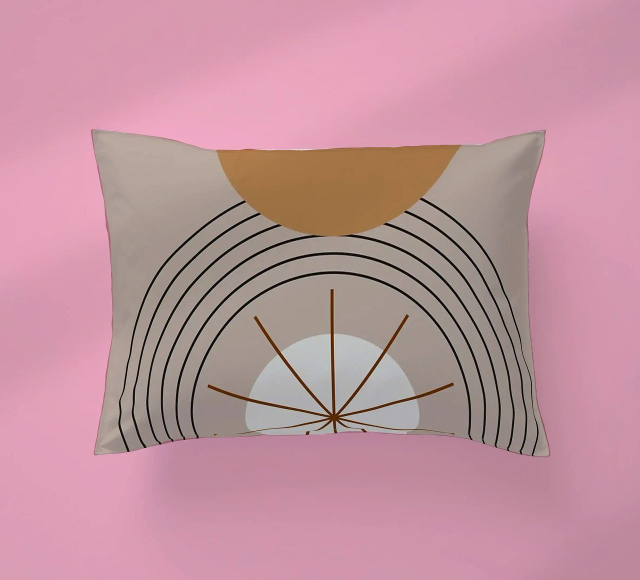 semicerchi stelle linee curve cuscino da Matthew W Smith