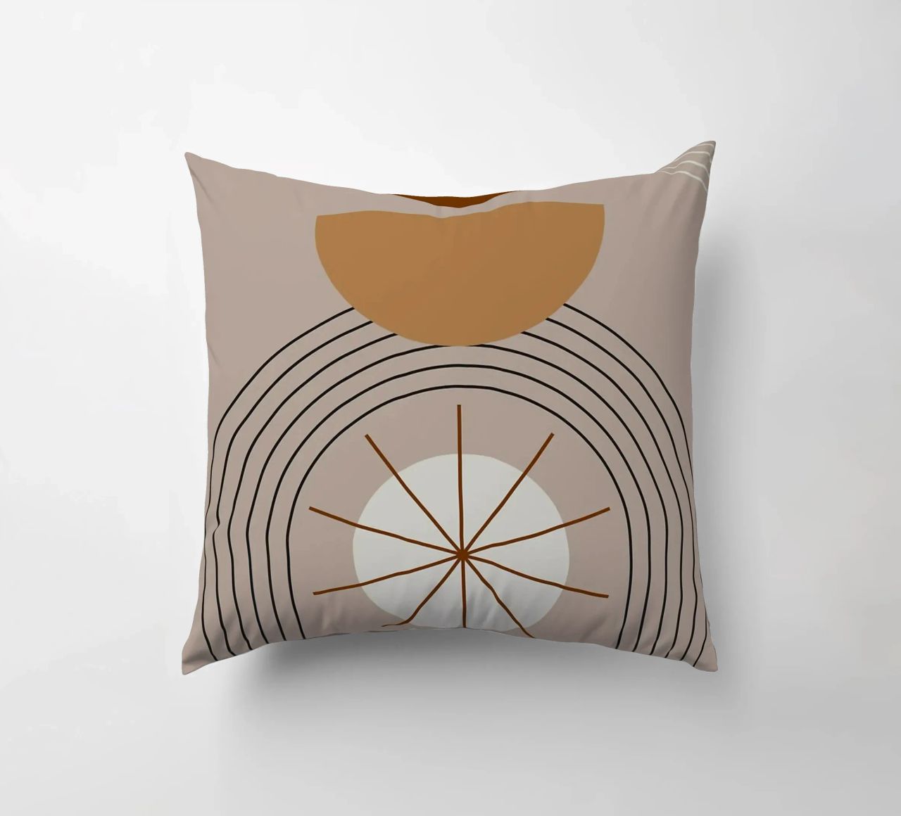 semicerchi stelle linee curve cuscino da Matthew W Smith