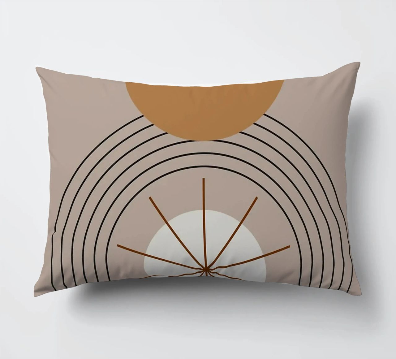 semicerchi stelle linee curve cuscino da Matthew W Smith