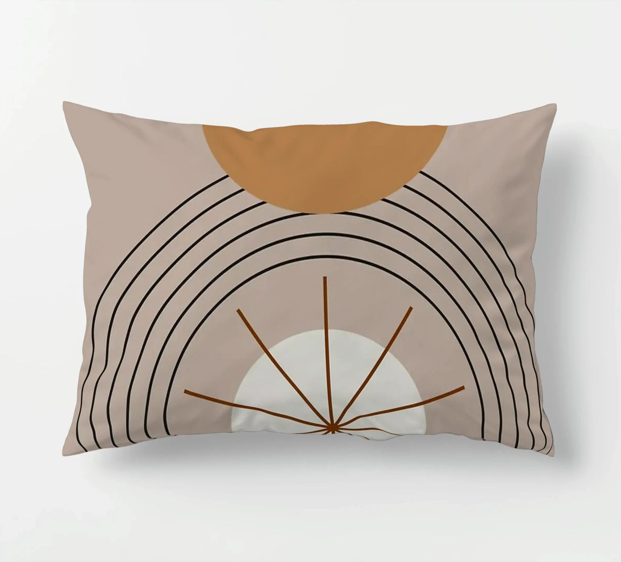 semicerchi stelle linee curve cuscino da Matthew W Smith