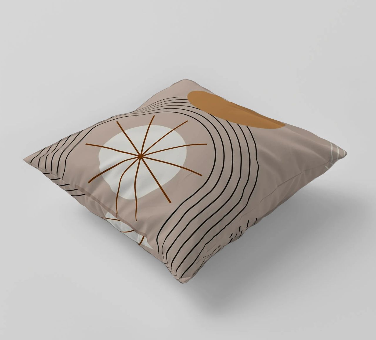 semicerchi stelle linee curve cuscino da Matthew W Smith