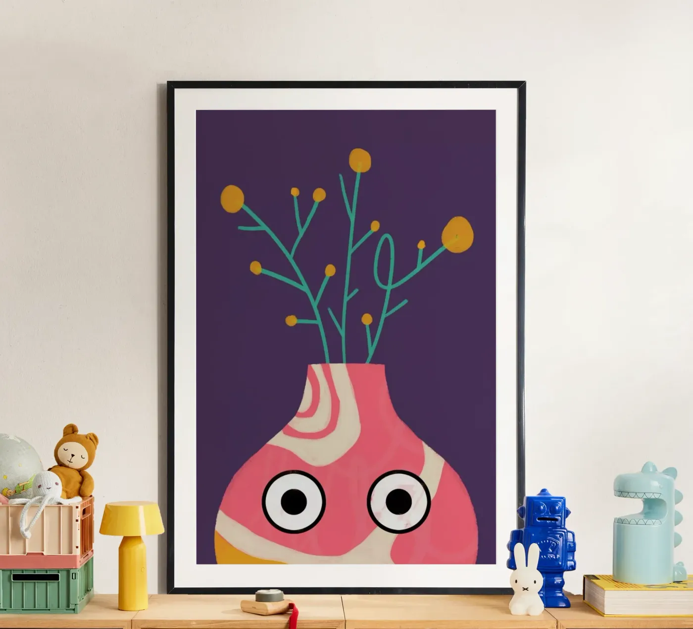 Curious Vase poster van Doozal