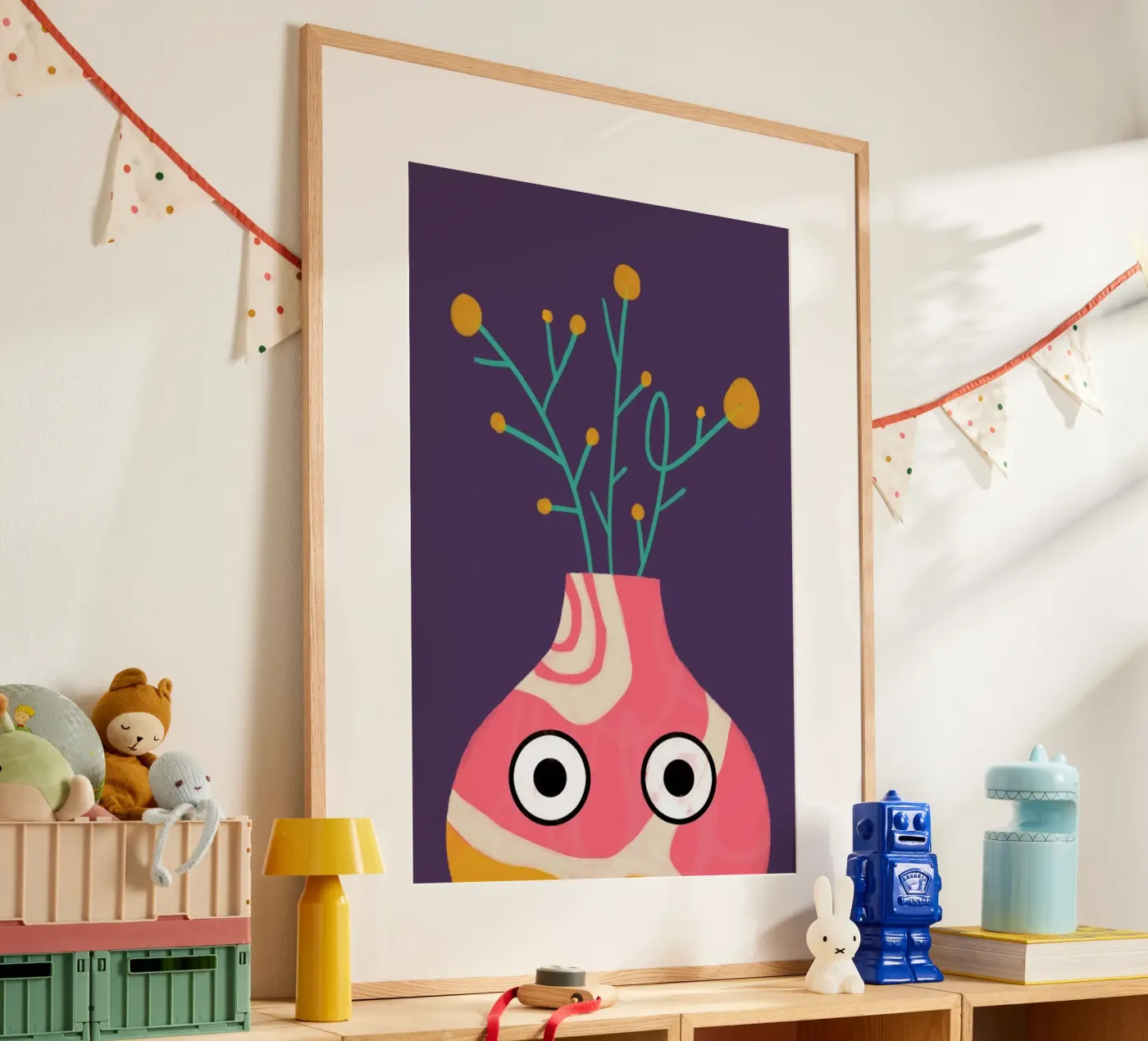 Curious Vase poster van Doozal