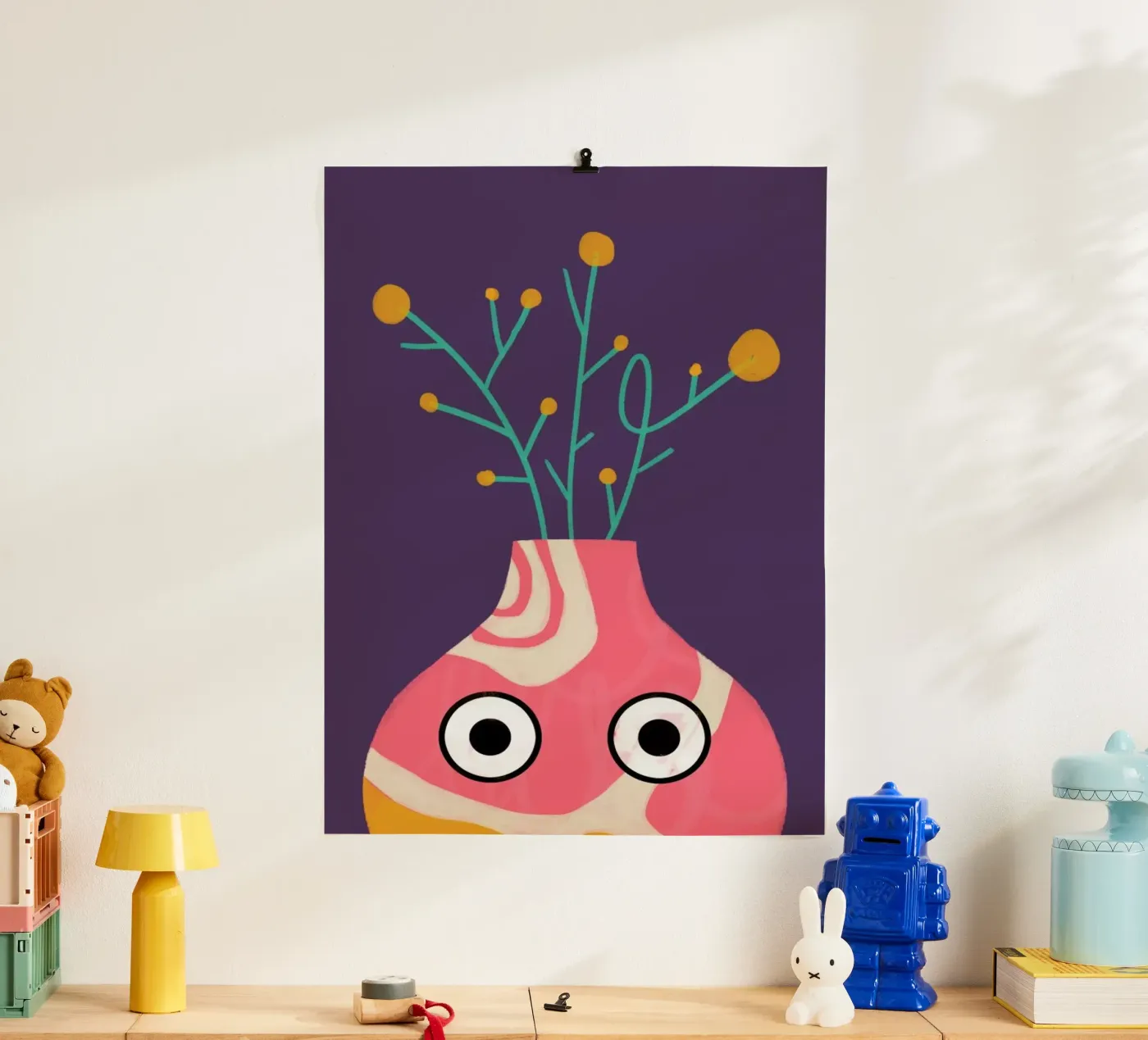 Curious Vase poster van Doozal