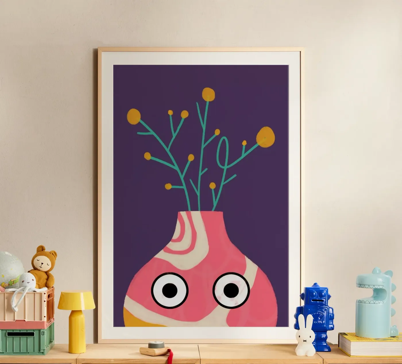 Curious Vase poster van Doozal