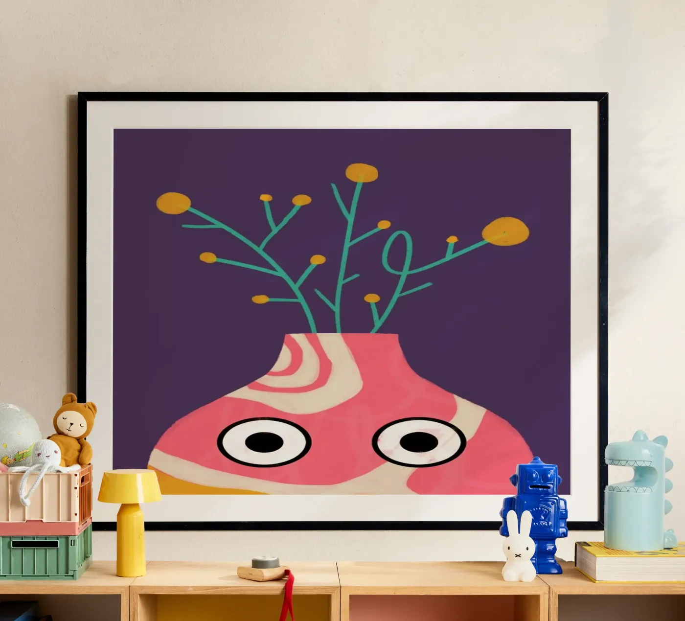 Curious Vase poster van Doozal