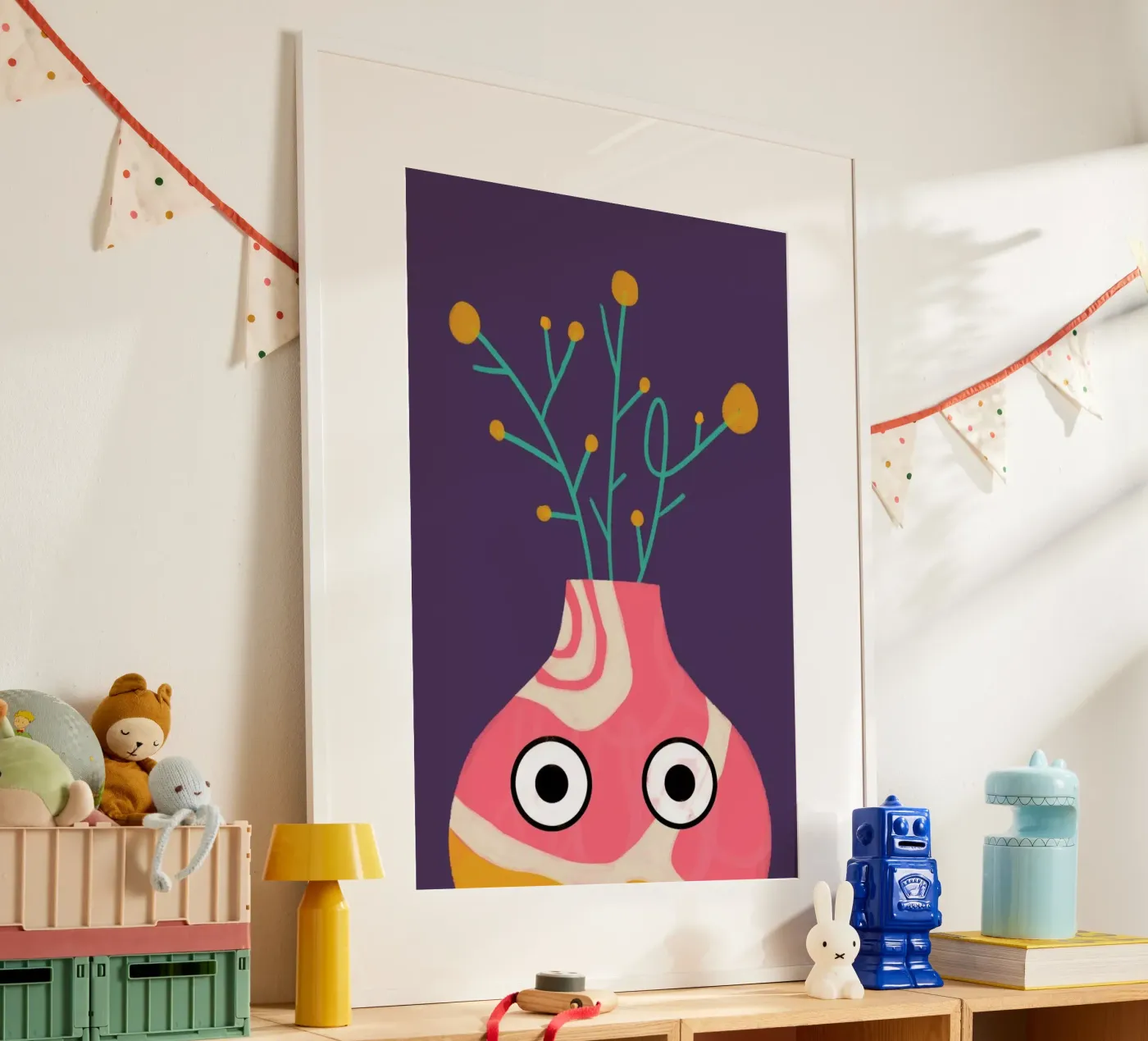 Curious Vase poster van Doozal