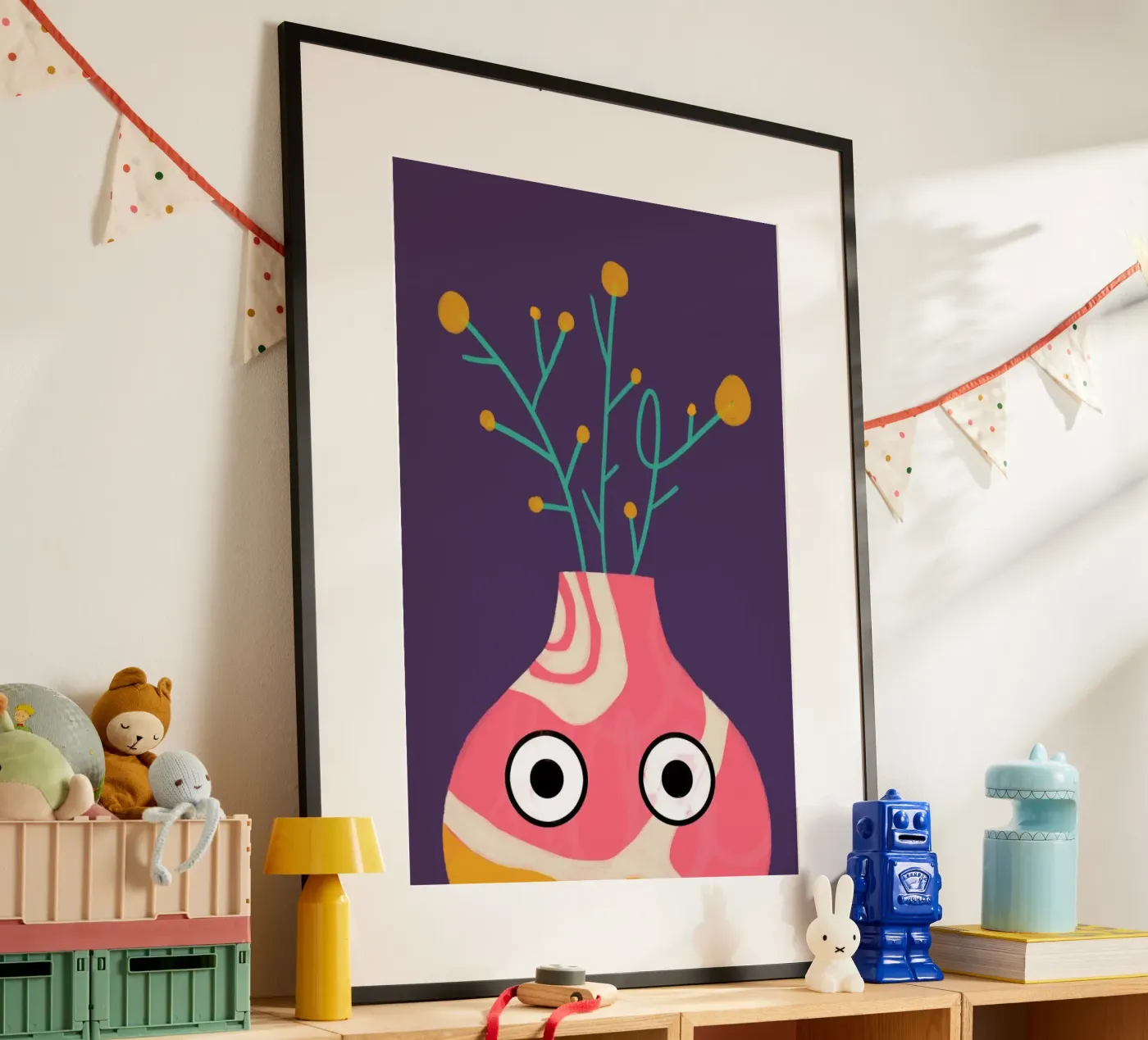 Curious Vase poster van Doozal