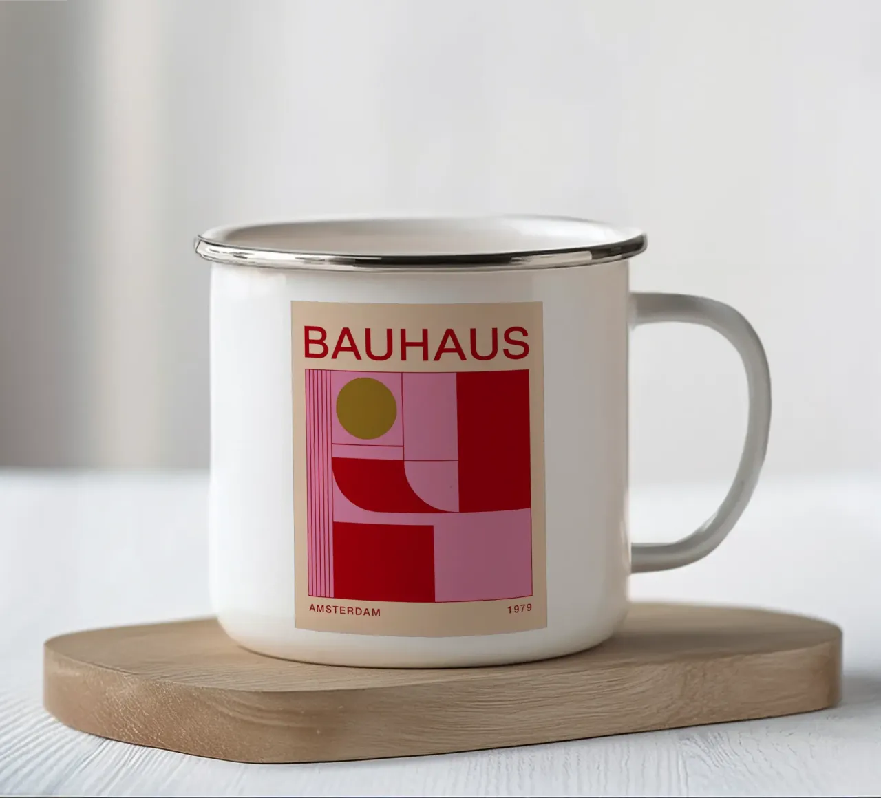 Bauhaus tazza in smalto da Brooke
