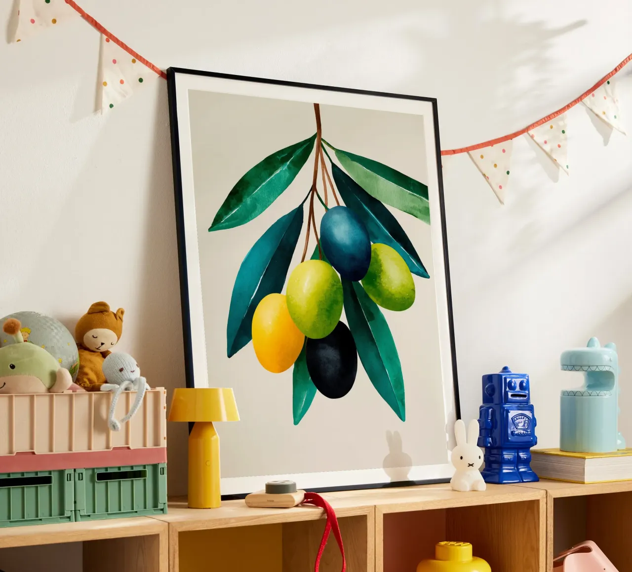 Ramo d'ulivo multicolore poster da Spice & Style