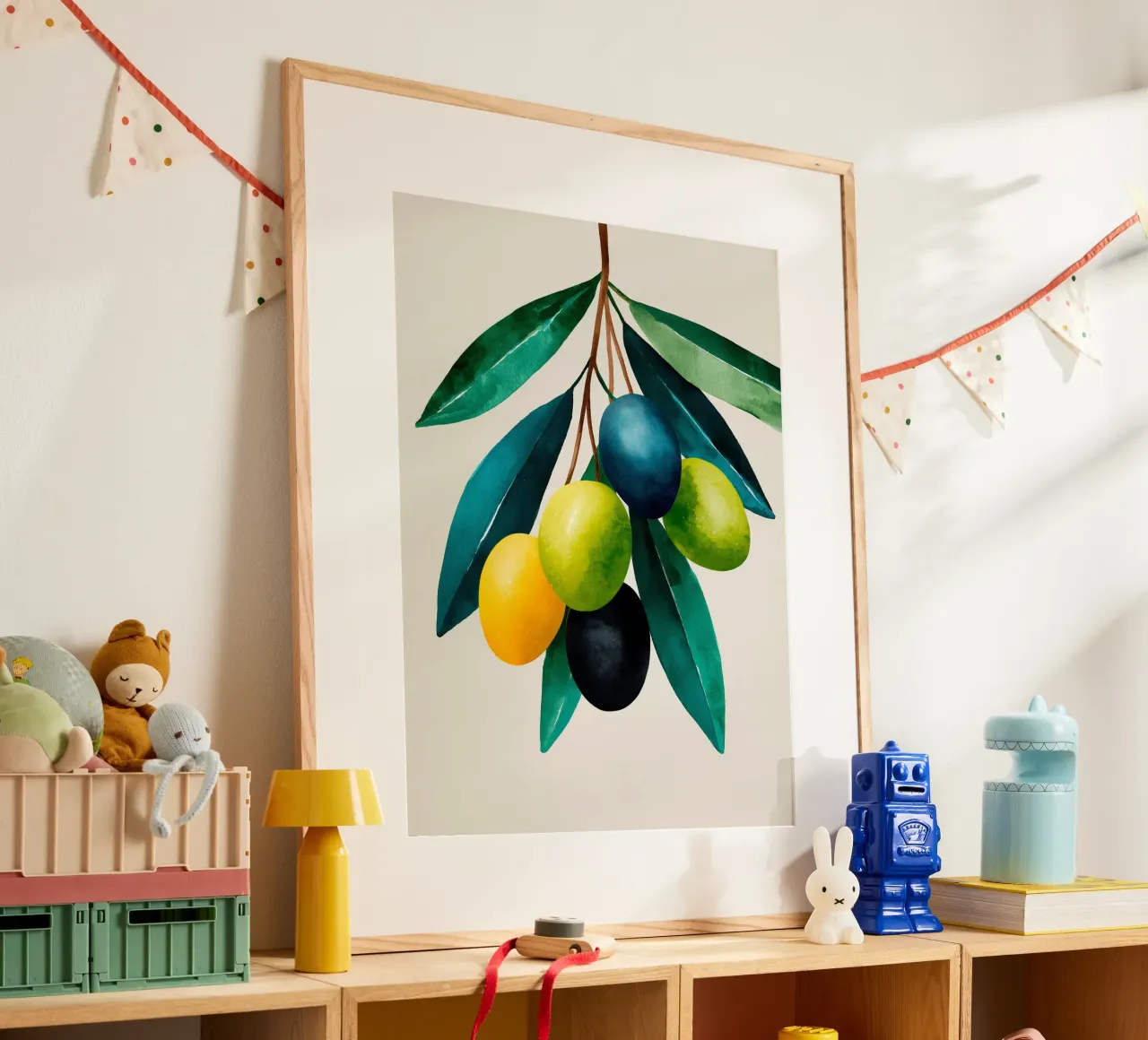 Ramo d'ulivo multicolore poster da Spice & Style