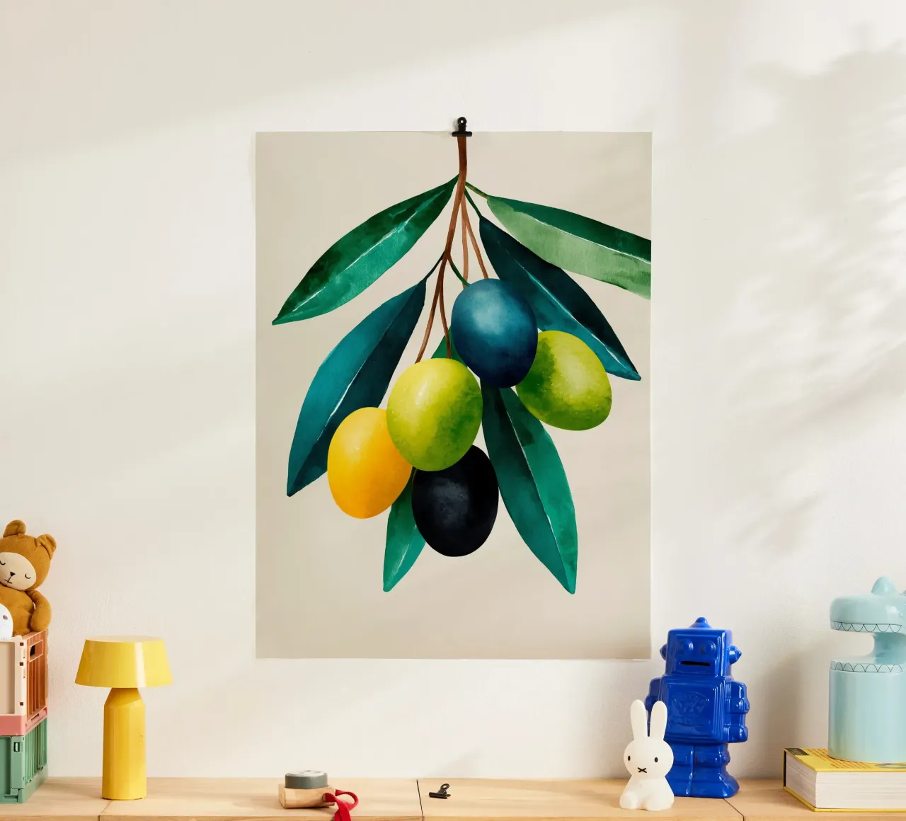 Ramo d'ulivo multicolore poster da Spice & Style