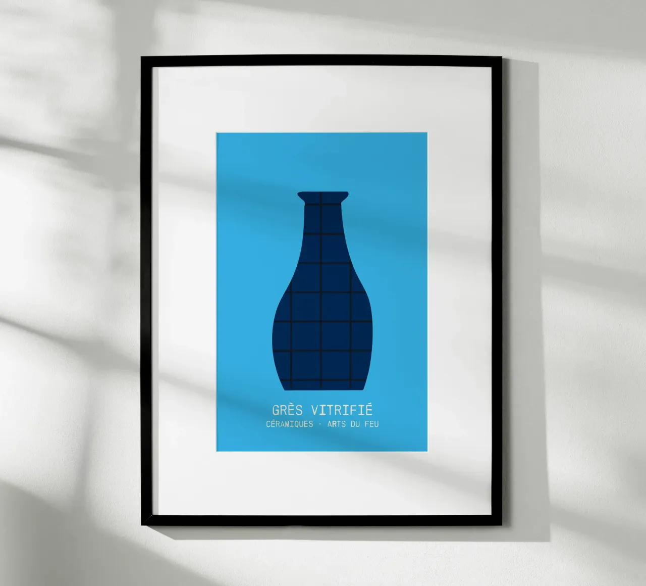 collection céramiques - grès vitrifié poster con telaio in alluminio da STUDIO 4H37