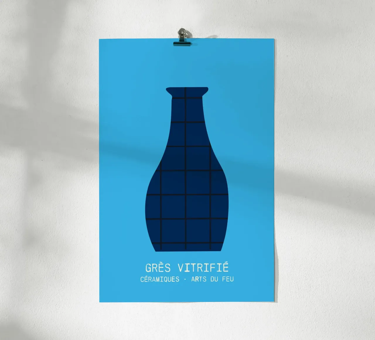 collection céramiques - grès vitrifié poster con telaio in alluminio da STUDIO 4H37