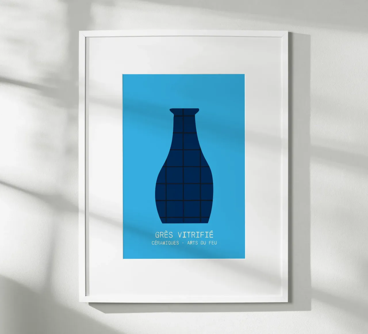 collection céramiques - grès vitrifié poster con telaio in alluminio da STUDIO 4H37