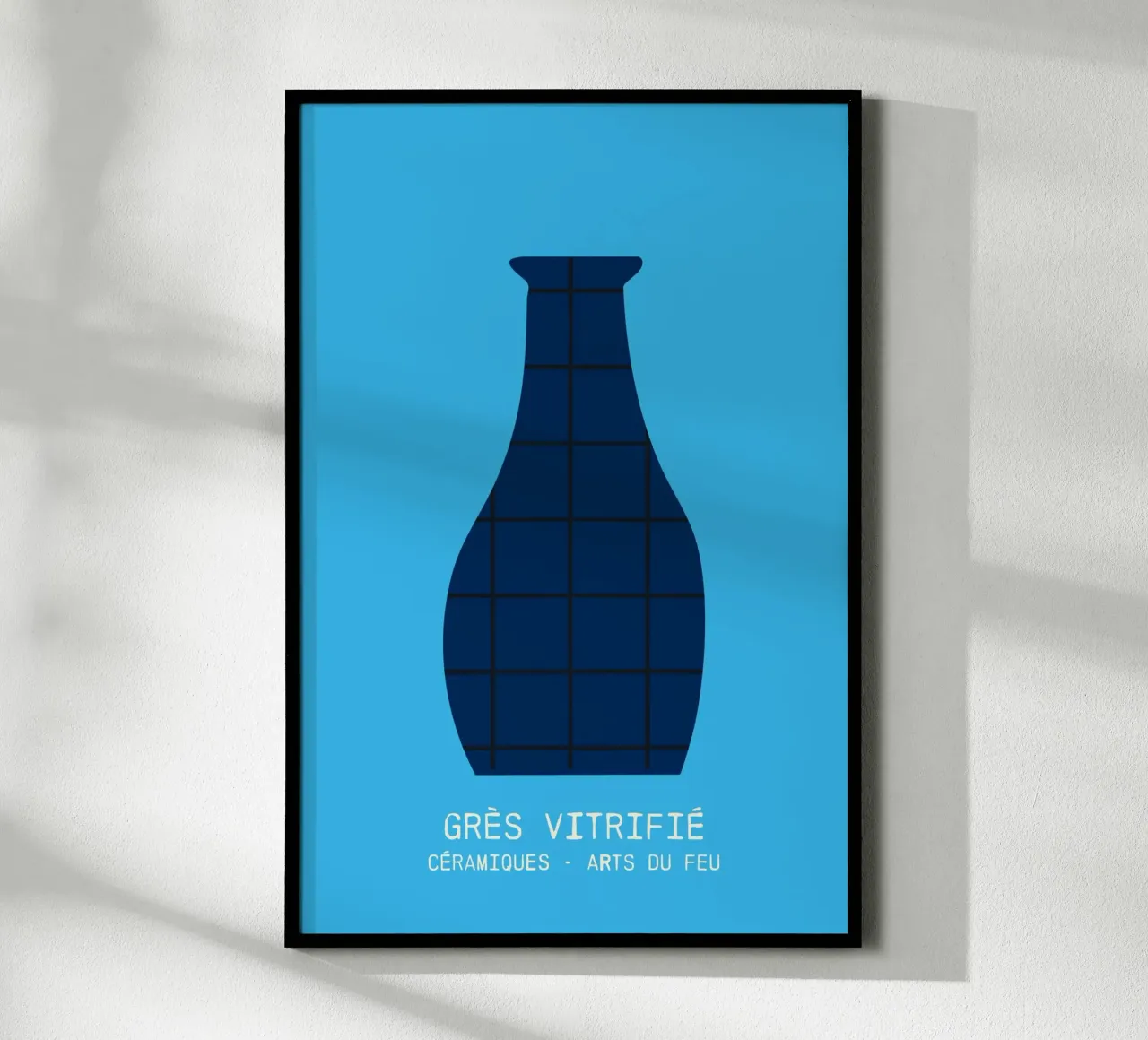 collection céramiques - grès vitrifié poster con telaio in alluminio da STUDIO 4H37