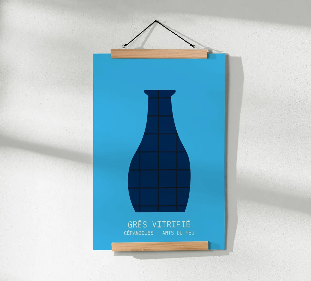 collection céramiques - grès vitrifié poster con telaio in alluminio da STUDIO 4H37