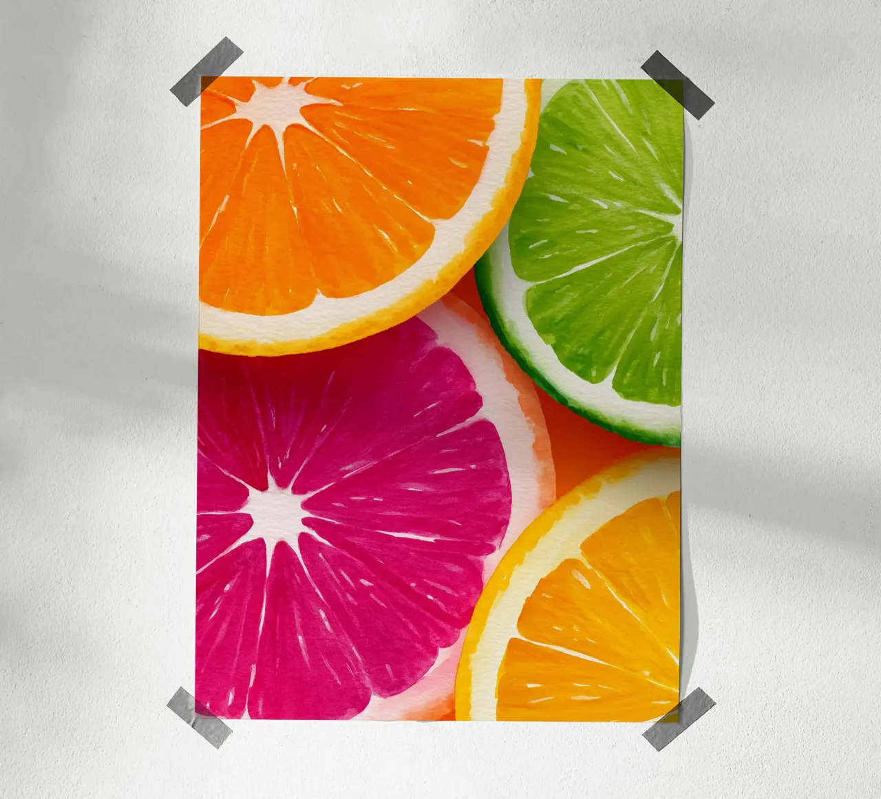 Fette luminose di agrumi poster da Spice & Style
