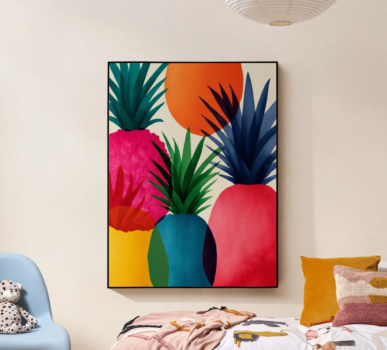 Ananas pop e colorati plexiglass da Spice & Style