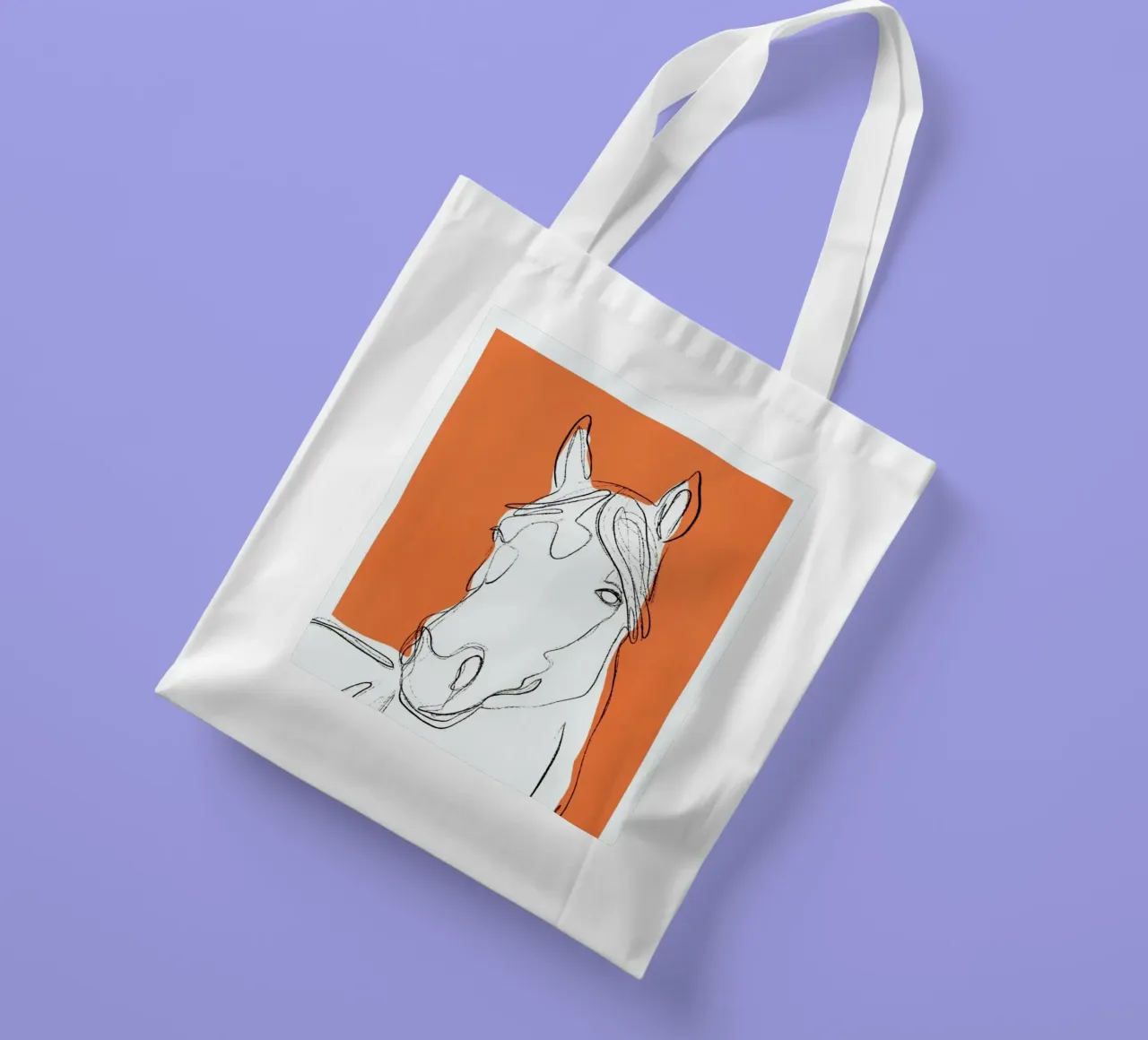 Horse borsa in juta da treechild