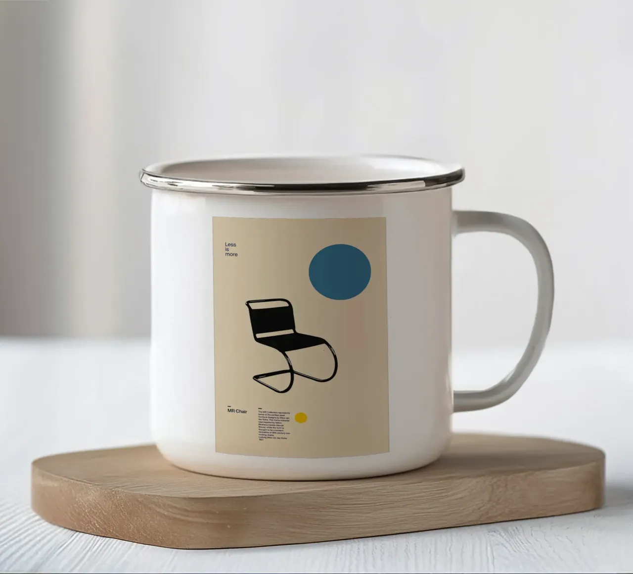 Bauhaus tazza in smalto da Brooke