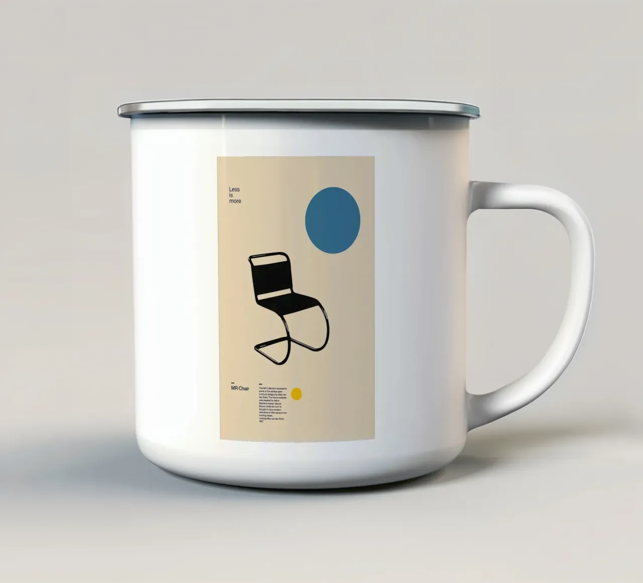 Bauhaus tazza in smalto da Brooke