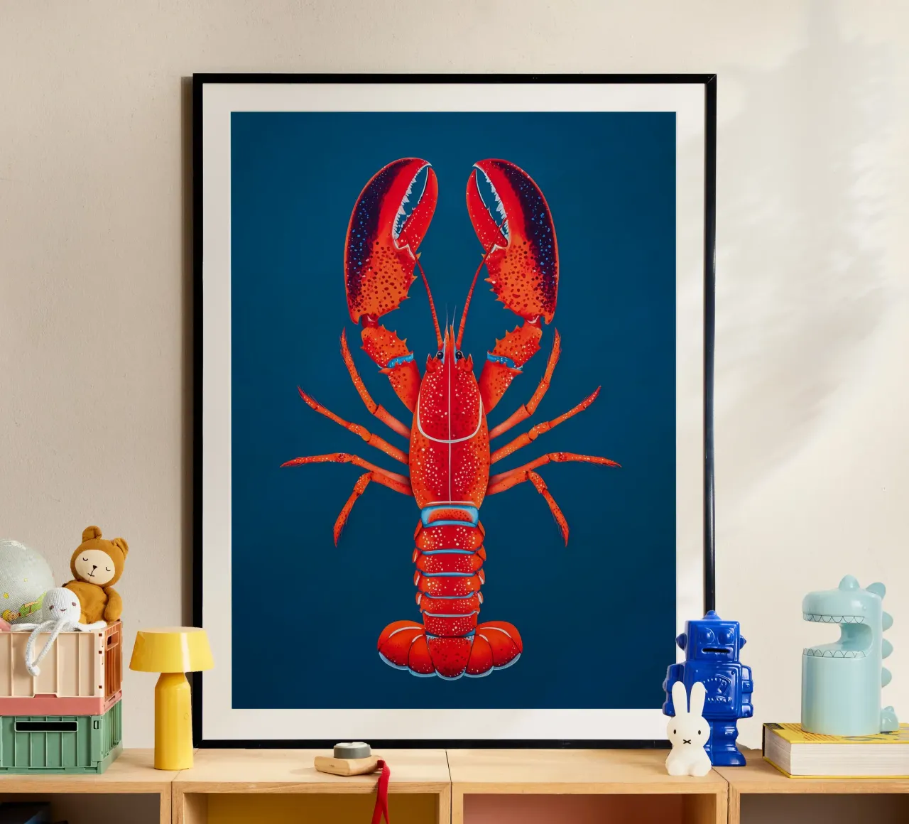 Bright red lobster hahnemühle by Spice & Style