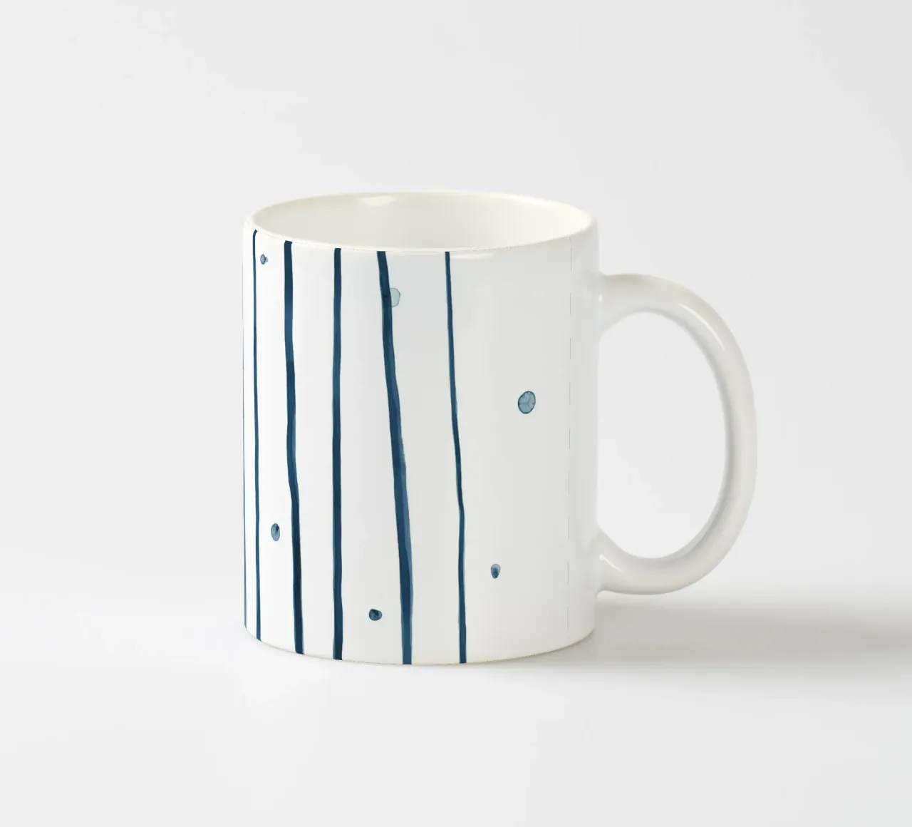 Astrazione acquerello 1 - Blu marino tazza in ceramica da NouveauPrints