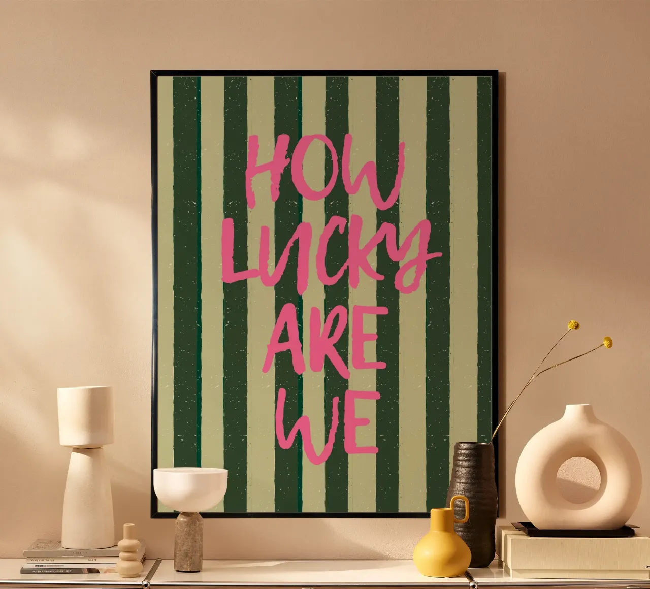 WIE GLÜCKLICH SIND WIR Hahnemühle von ArtDesign by KBK
