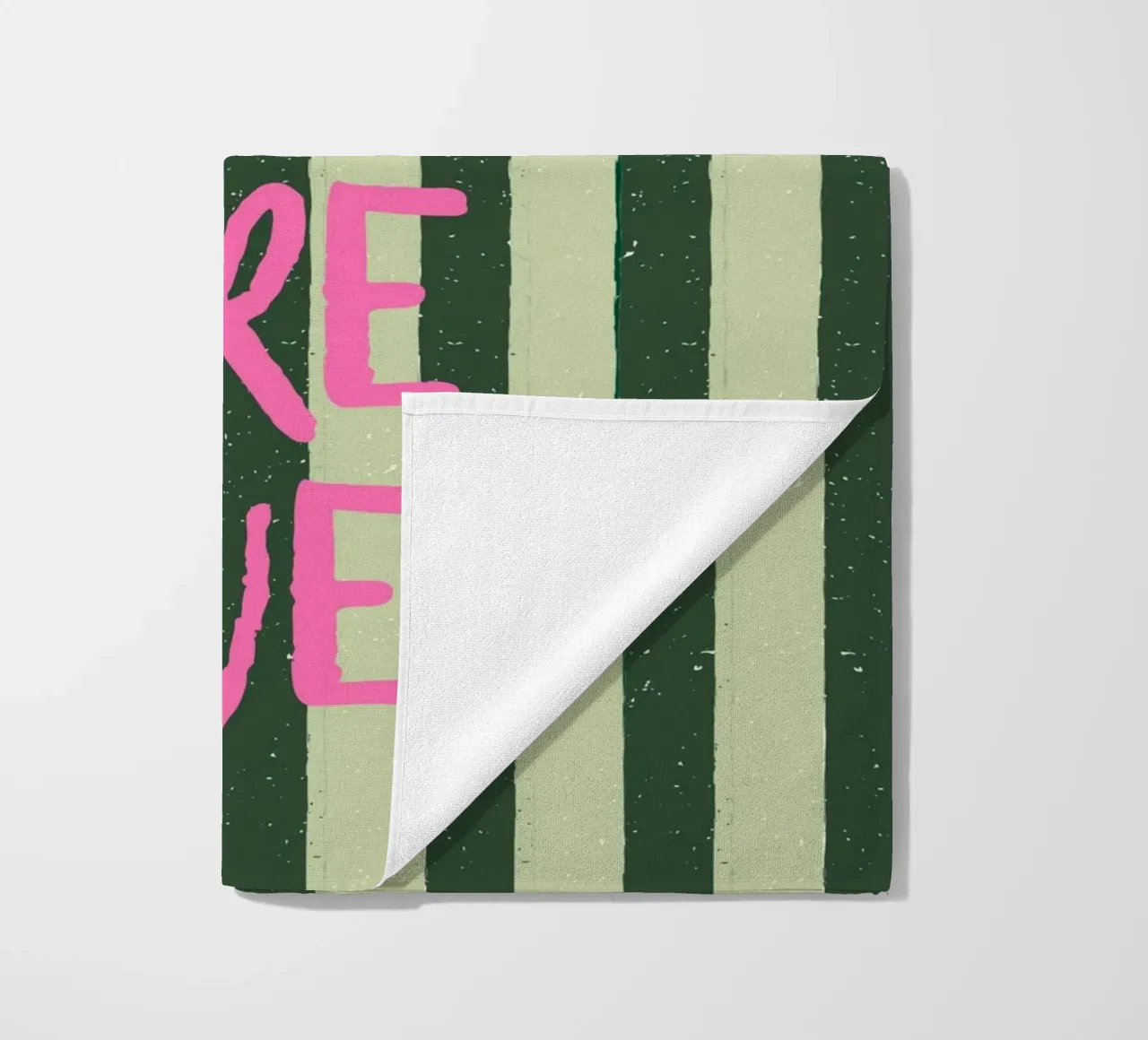 HOW LUCKY ARE WE beach towel by ArtDesign by KBK