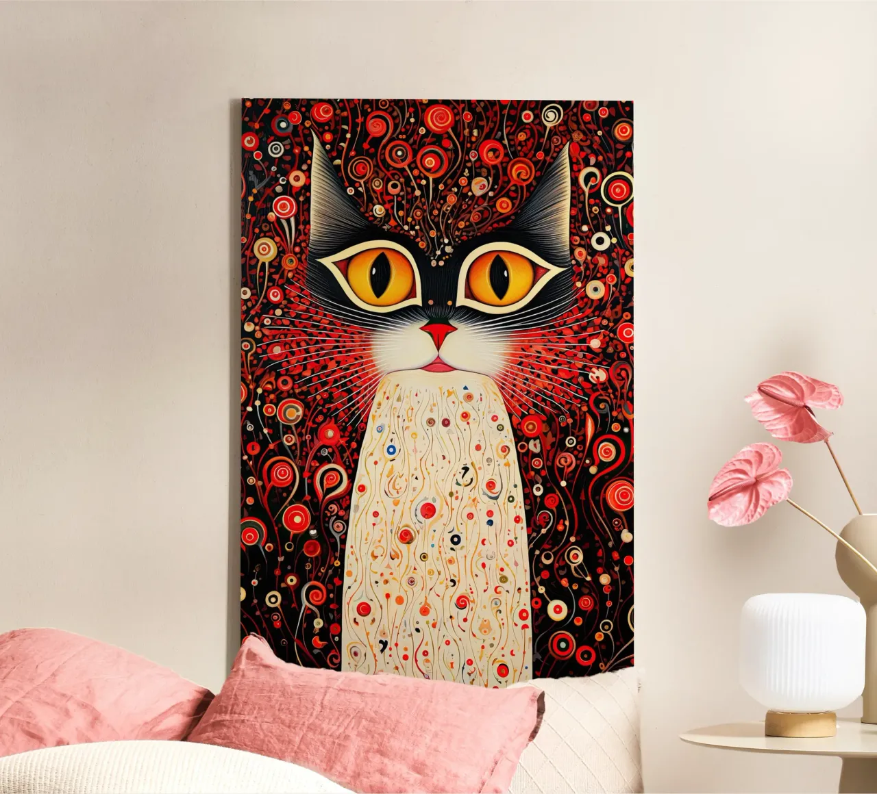 Muurkunst van Imagine canvas met Baklijst van Imagine