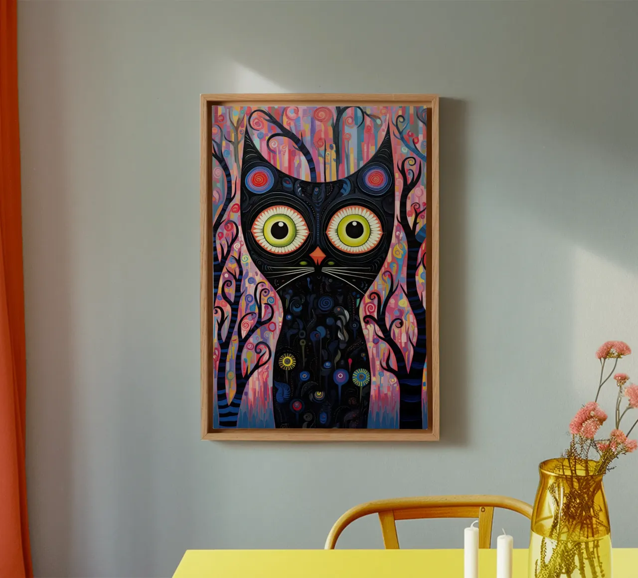 Muurkunst van Imagine canvas met Baklijst van Imagine