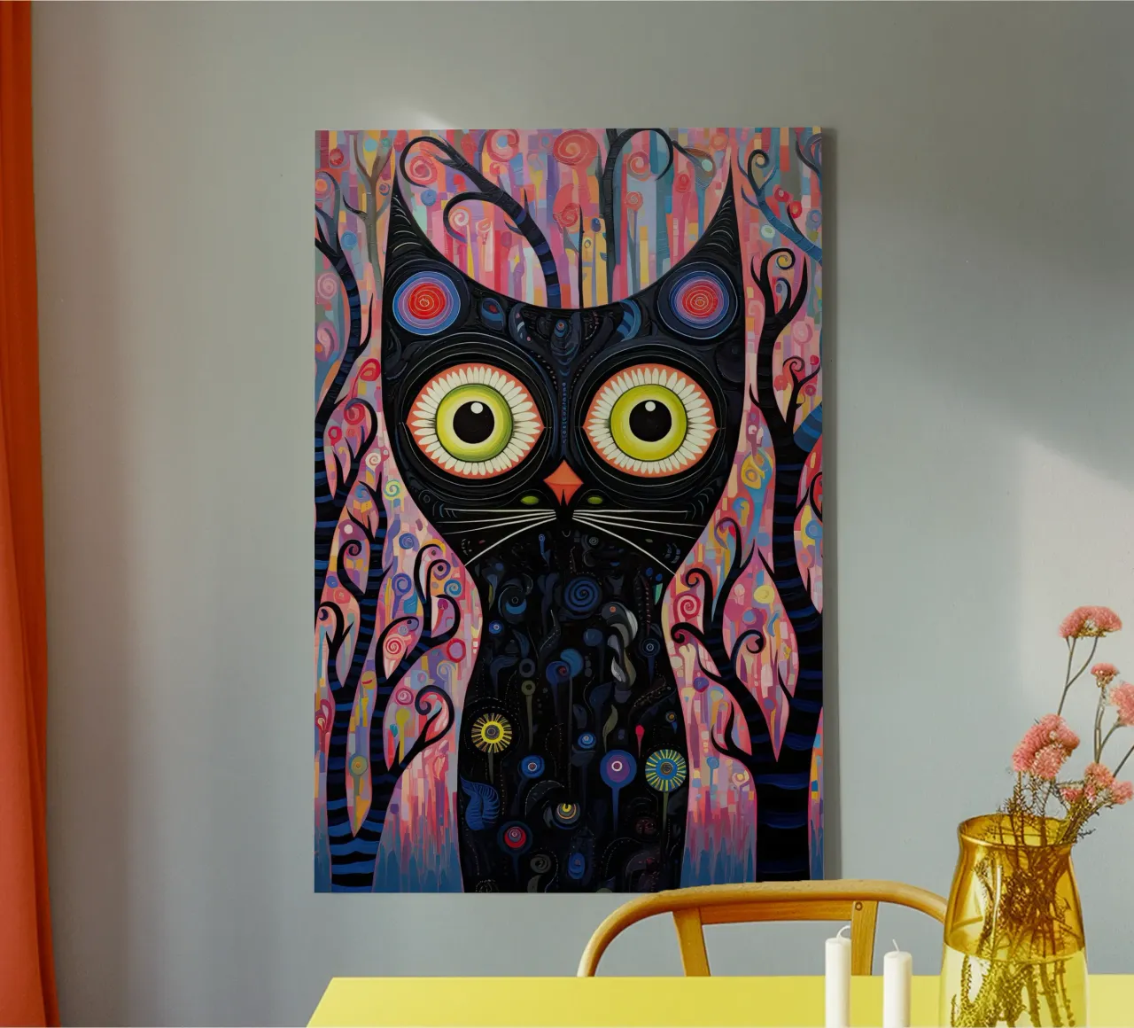 Muurkunst van Imagine canvas met Baklijst van Imagine