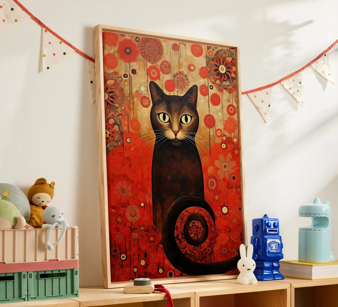 Muurkunst van Imagine canvas met Baklijst van Imagine