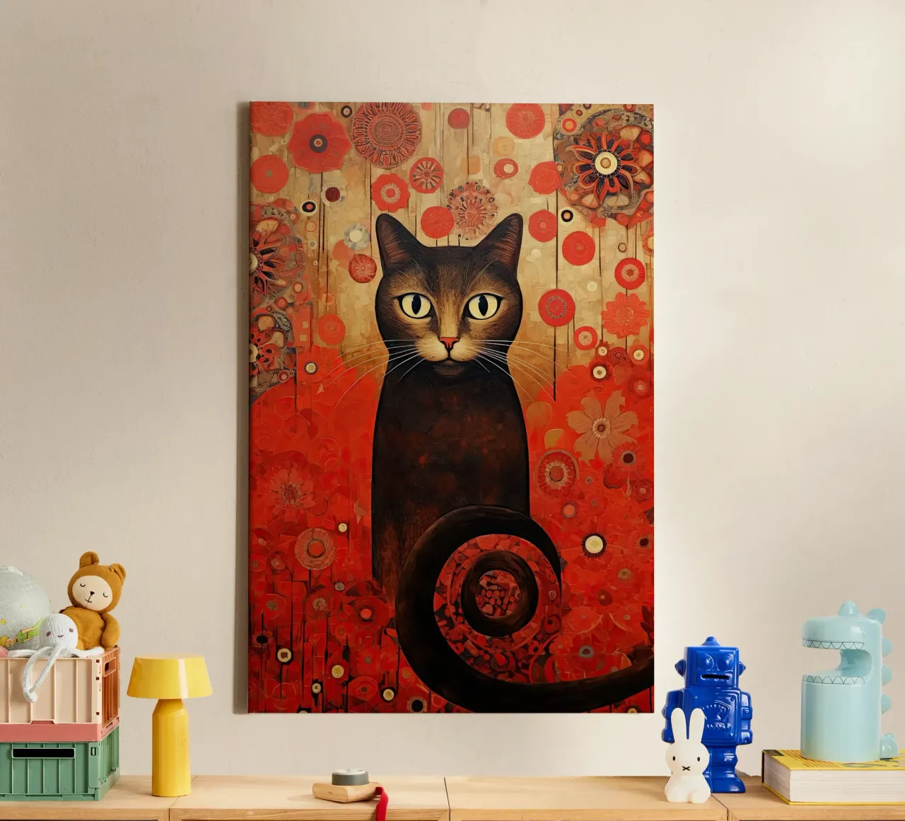 Muurkunst van Imagine canvas met Baklijst van Imagine