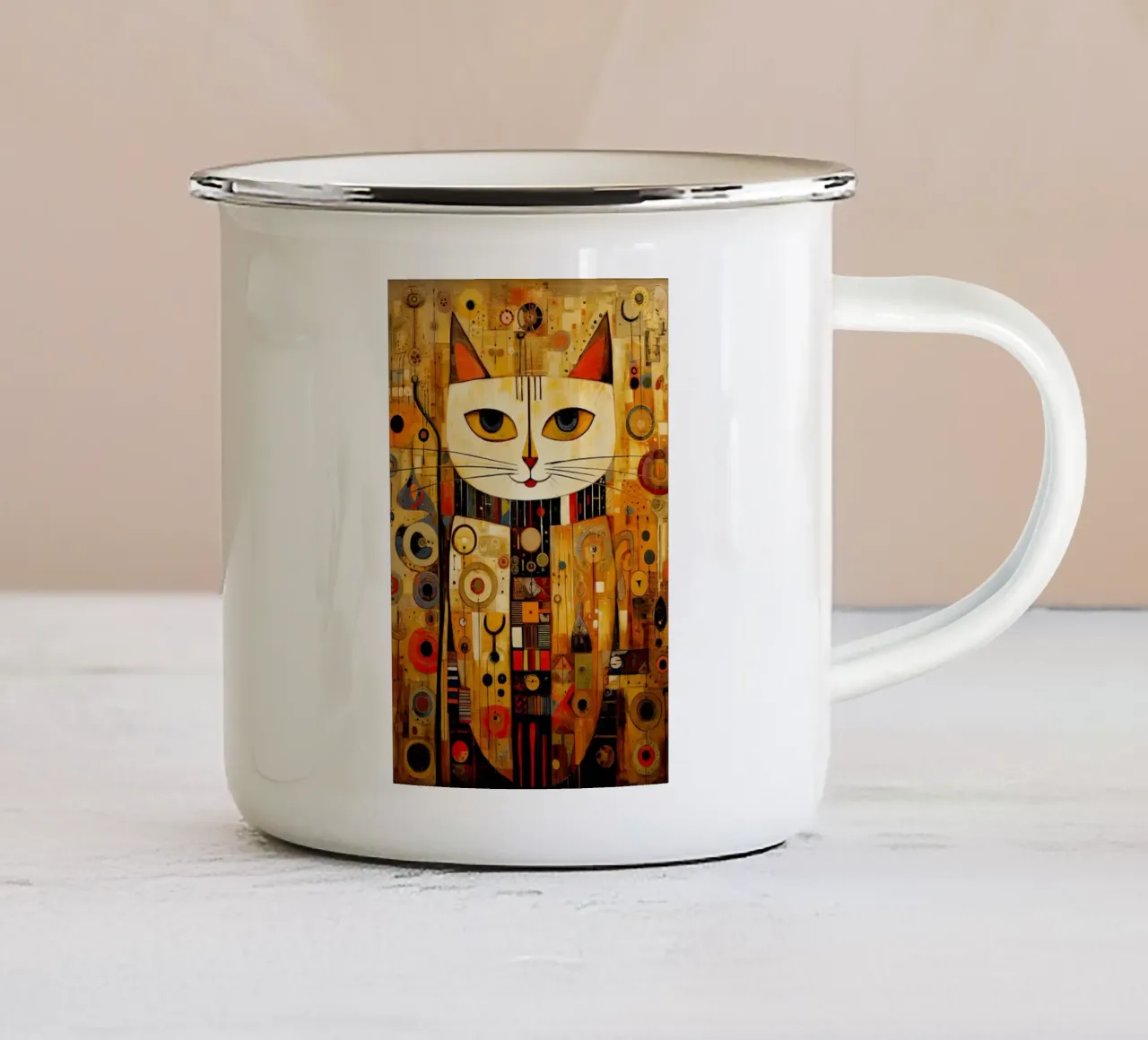 Arte da parete di Imagine tazza in smalto da Imagine
