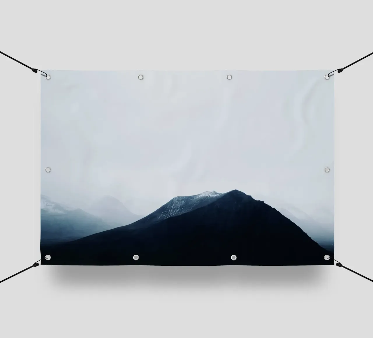 Islanda Montagna nera telo in pvc da KISSA STUDIO