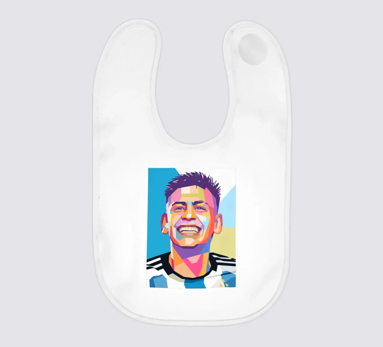 Claudio Echeverri pop art portrait bavaglino da Hantamrata