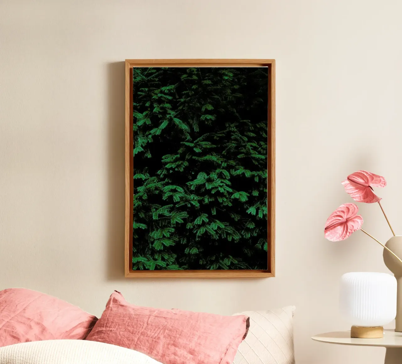Coniferous Shrub tela con Cornice a cassetta da Sebastian Hilgetag
